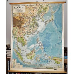 Philip's Regional Wall Map of the Far East  (Large Pull Down Map)